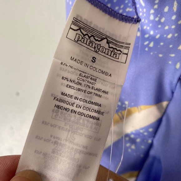 NWT Patagonia violet one piece swimsuit reverse - Picture 9 of 11